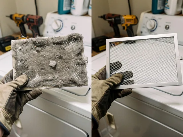 Professional lint trap cleaning by Rocky Hill Dryer Vent Cleaning in Rocky Hill