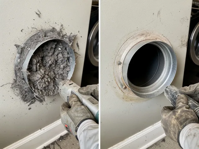 Professional clogged vent cleaning by Rocky Hill Dryer Vent Cleaning in Rocky Hill