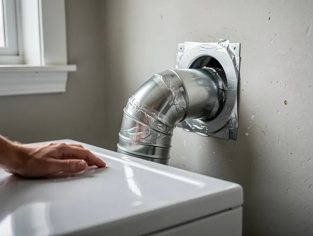 Rocky Hill Dryer Vent Cleaning expert performing professional dryer vent repair and installation in Rocky Hill